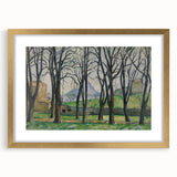 Modern Wall Art: Serene Landscape with Chestnut Trees
