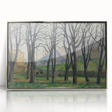 Modern Wall Art: Serene Landscape with Chestnut Trees