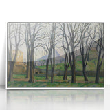 Modern Wall Art: Serene Landscape with Chestnut Trees