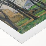 Modern Wall Art: Serene Landscape with Chestnut Trees