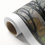 Modern Wall Art: Serene Landscape with Chestnut Trees