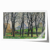 Modern Wall Art: Serene Landscape with Chestnut Trees
