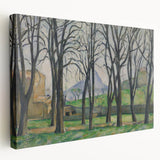 Modern Wall Art: Serene Landscape with Chestnut Trees