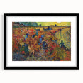 Impressionist Vineyard Wall Art - The Red Vineyard by Van Gogh