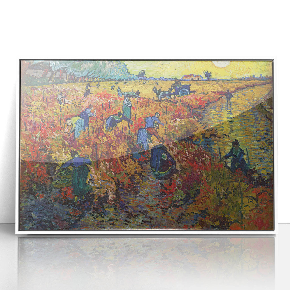 Impressionist Vineyard Wall Art - The Red Vineyard by Van Gogh