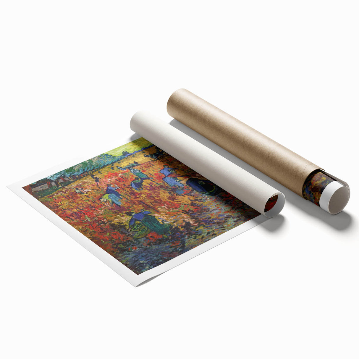 Impressionist Vineyard Wall Art - The Red Vineyard by Van Gogh