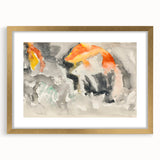 Modern Wall Art: Abstract Watercolor Fish Design