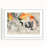 Modern Wall Art: Abstract Watercolor Fish Design