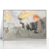 Modern Wall Art: Abstract Watercolor Fish Design