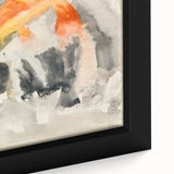 Modern Wall Art: Abstract Watercolor Fish Design