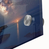 Cliffs Wall Art - Starry Night Sky and Coastal Horizon Photography