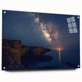 Cliffs Wall Art - Starry Night Sky and Coastal Horizon Photography