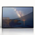 Cliffs Wall Art - Starry Night Sky and Coastal Horizon Photography