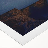 Cliffs Wall Art - Starry Night Sky and Coastal Horizon Photography