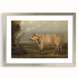 Classic Romantic Paintings: A Young Bull - Historic Pastoral Wall Art