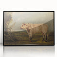 Classic Romantic Paintings: A Young Bull - Historic Pastoral Wall Art