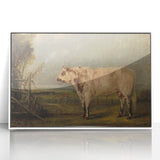 Classic Romantic Paintings: A Young Bull - Historic Pastoral Wall Art