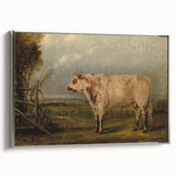 Classic Romantic Paintings: A Young Bull - Historic Pastoral Wall Art