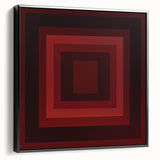 Framed Bedroom Wall Art – Black and Burgundy Canvas