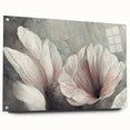 Modern Canvas & Framed Print - Soft Floral Living Room Wall Art