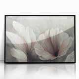 Modern Canvas & Framed Print - Soft Floral Living Room Wall Art