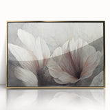 Modern Canvas & Framed Print - Soft Floral Living Room Wall Art