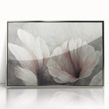 Modern Canvas & Framed Print - Soft Floral Living Room Wall Art