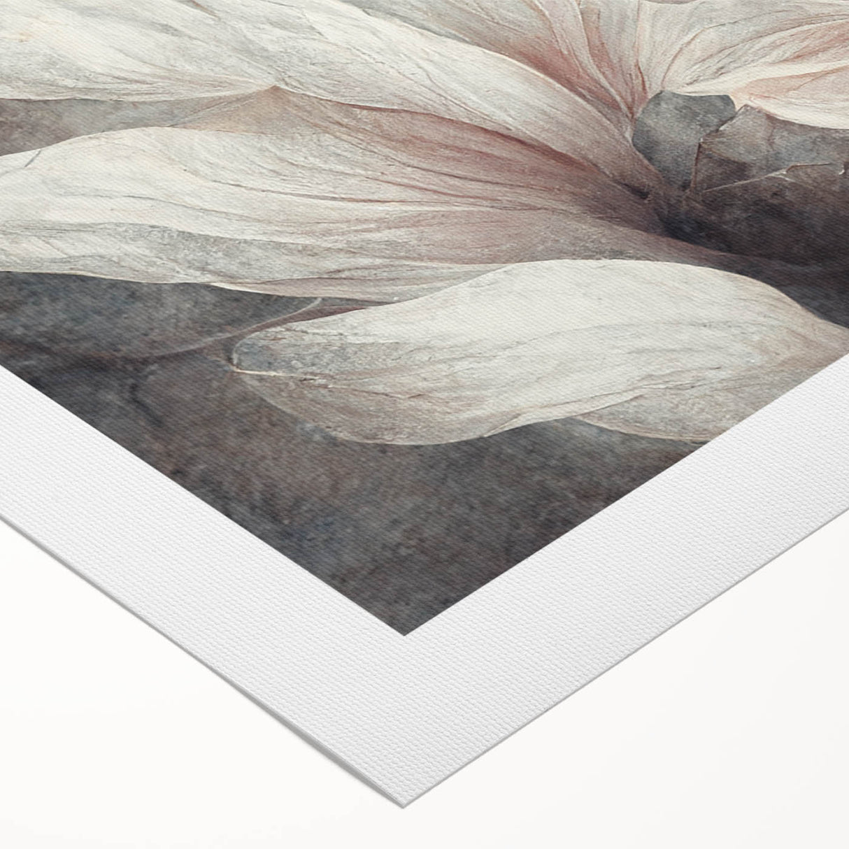 Modern Canvas & Framed Print - Soft Floral Living Room Wall Art