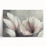 Modern Canvas & Framed Print - Soft Floral Living Room Wall Art