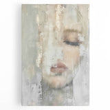 Abstract figurative wall art on stretched canvas, showcasing vibrant colors and dynamic shapes, perfect for contemporary home decor. Ideal for adding a modern touch to any room.