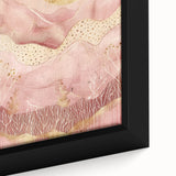 Framed abstract landscape wall art close-up, showcasing vibrant colors and textured details, perfect for modern home decor or art enthusiasts.