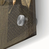 Baroque Portrait Art Print - Classic Black and Silver Wall Décor