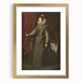 Baroque Portrait Art Print - Classic Black and Silver Wall Décor