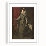 Baroque Portrait Art Print - Classic Black and Silver Wall Décor