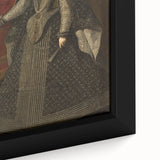 Baroque Portrait Art Print - Classic Black and Silver Wall Décor