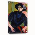Expressionist Art: Portrait of a Woman by Kirchner Canvas Print