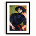 Expressionist Art: Portrait of a Woman by Kirchner Canvas Print