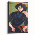 Expressionist Art: Portrait of a Woman by Kirchner Canvas Print