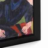 Expressionist Art: Portrait of a Woman by Kirchner Canvas Print