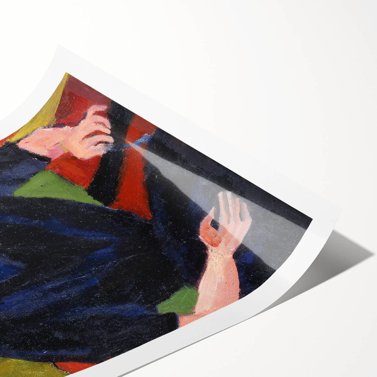 Expressionist Art: Portrait of a Woman by Kirchner Canvas Print