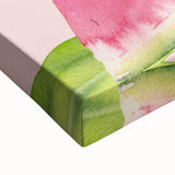 Large black and white wall art of various fruits on stretched canvas, ideal for bedroom decor.