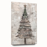 Classic Christmas Tree Art Print - Elegant Holiday Wall Decor Accent