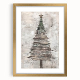 Classic Christmas Tree Art Print - Elegant Holiday Wall Decor Accent