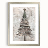 Classic Christmas Tree Art Print - Elegant Holiday Wall Decor Accent