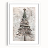 Classic Christmas Tree Art Print - Elegant Holiday Wall Decor Accent