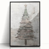 Classic Christmas Tree Art Print - Elegant Holiday Wall Decor Accent