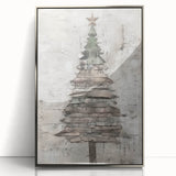 Classic Christmas Tree Art Print - Elegant Holiday Wall Decor Accent
