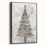Classic Christmas Tree Art Print - Elegant Holiday Wall Decor Accent