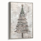 Classic Christmas Tree Art Print - Elegant Holiday Wall Decor Accent