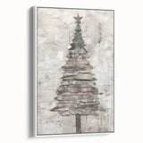 Classic Christmas Tree Art Print - Elegant Holiday Wall Decor Accent